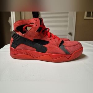 Nike Air Flight Huarache Red Black High Top Sneakers